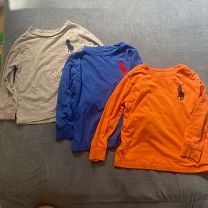 Set of 3 Long Sleeved Polo T-Shirts